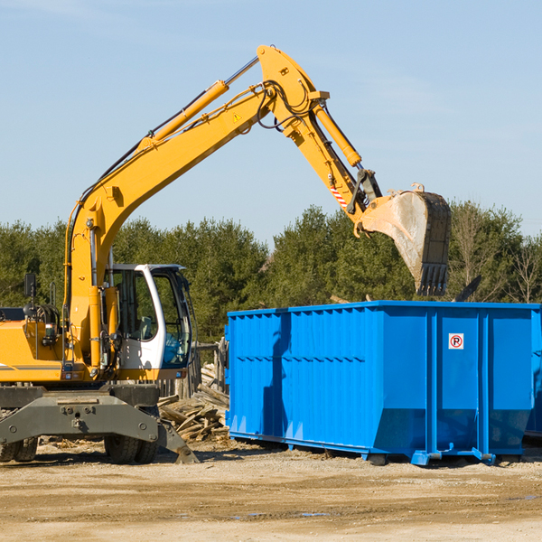 are there any restrictions on where a residential dumpster can be placed in Sanderson Texas